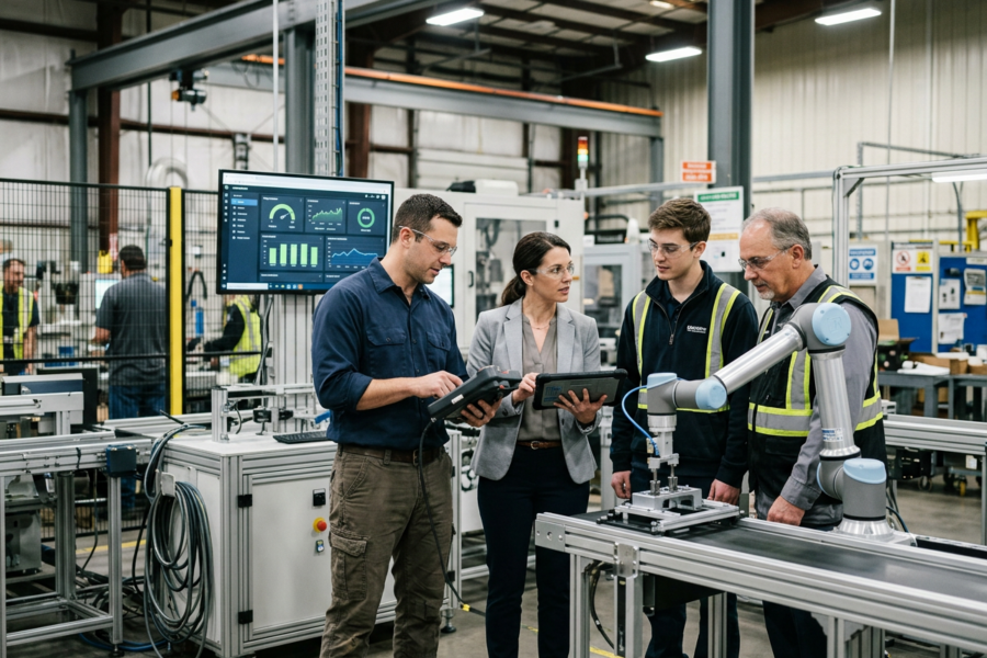 engineers-integrating-energy-efficient-robotics-on-manufacturing-floor