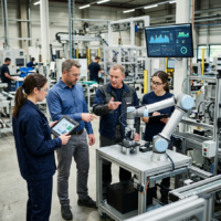 robotics-integration-team-on-smart-manufacturing-floor